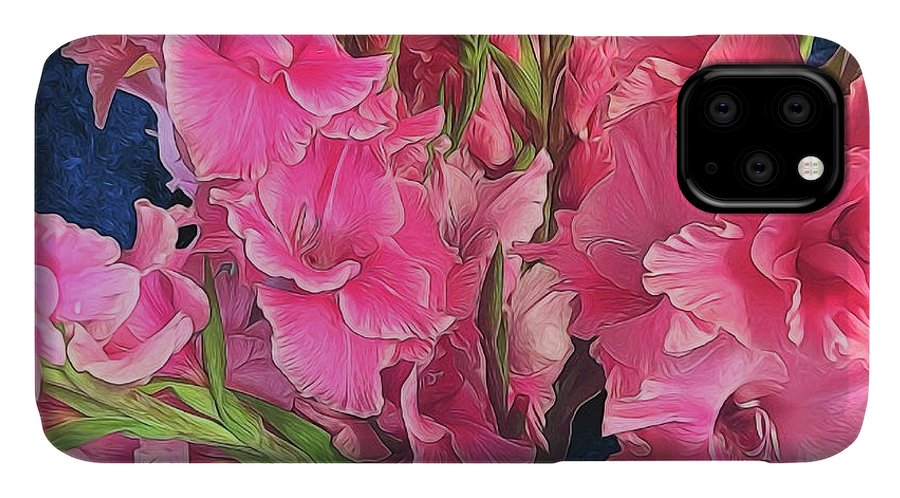 Pink Gladiolas - Phone Case