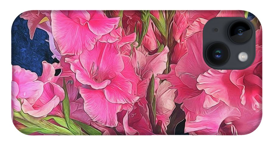 Pink Gladiolas - Phone Case