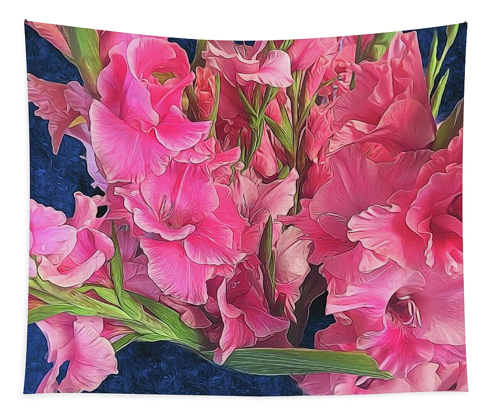 Pink Gladiolas - Tapestry
