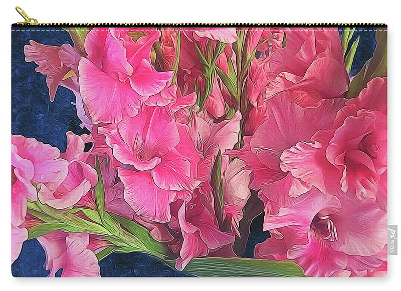 Pink Gladiolas - Carry-All Pouch