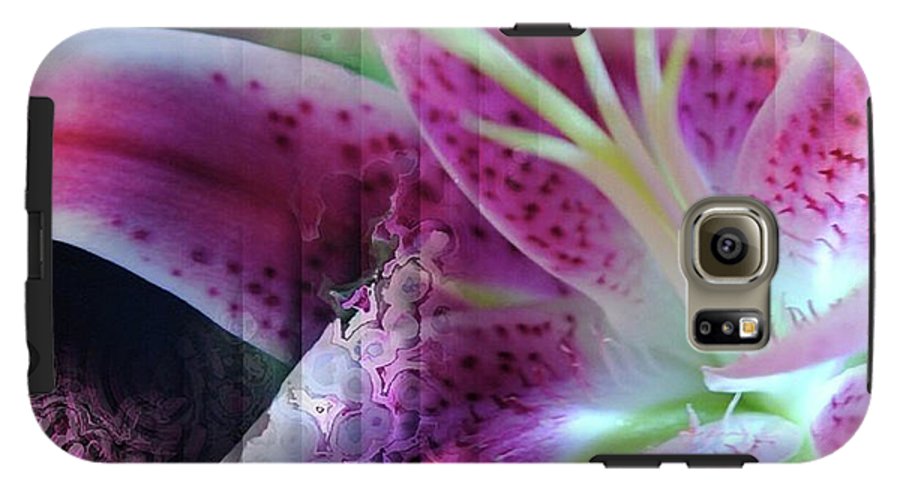 Pink Lily Abstract - Phone Case