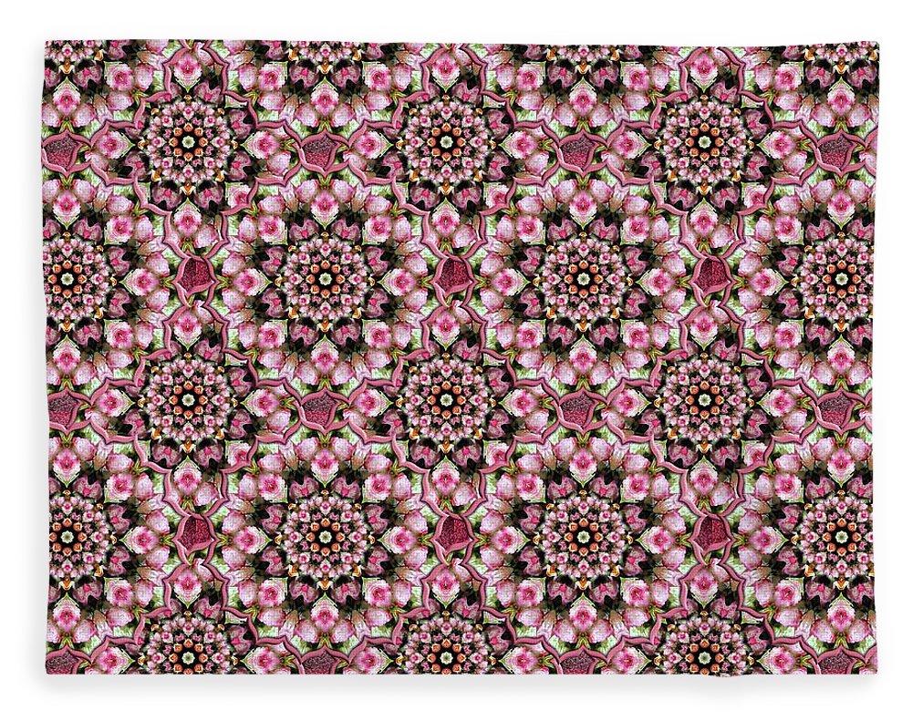 Pink Rose Kaleidoscope - Blanket