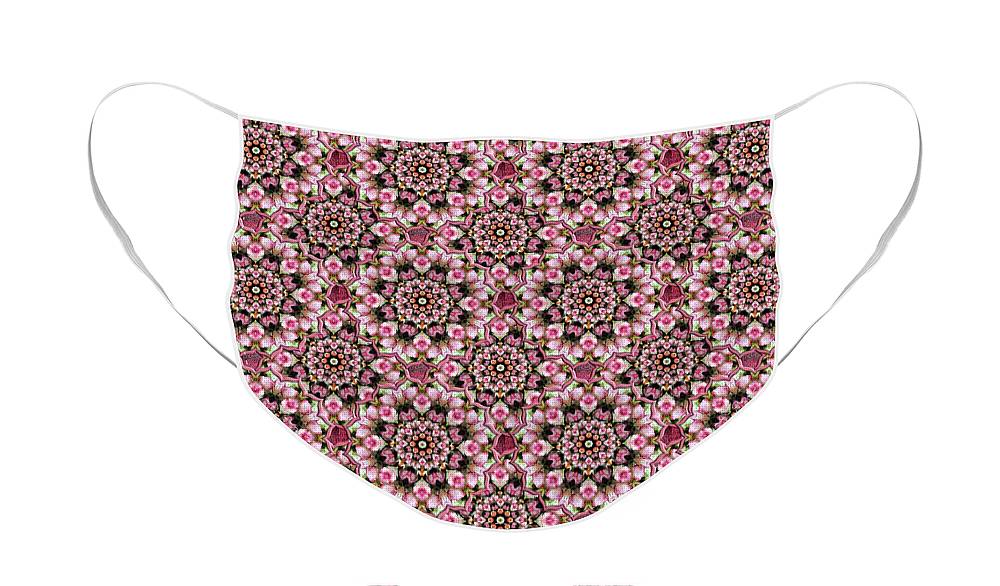 Pink Rose Kaleidoscope - Face Mask