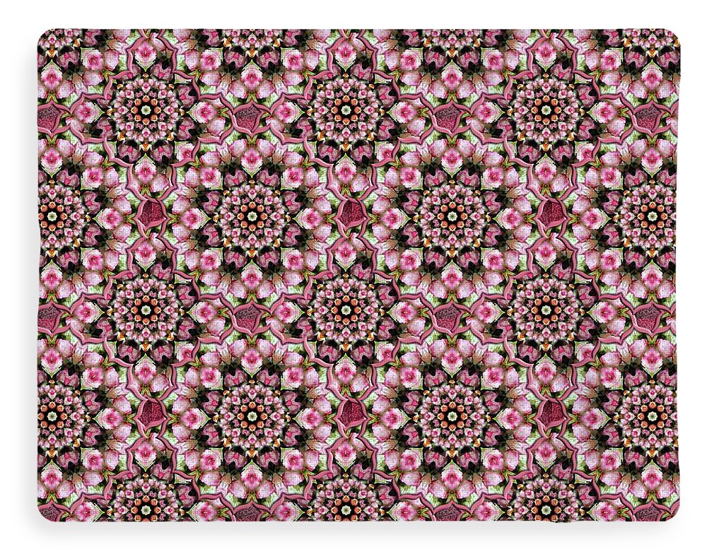 Pink Rose Kaleidoscope - Blanket