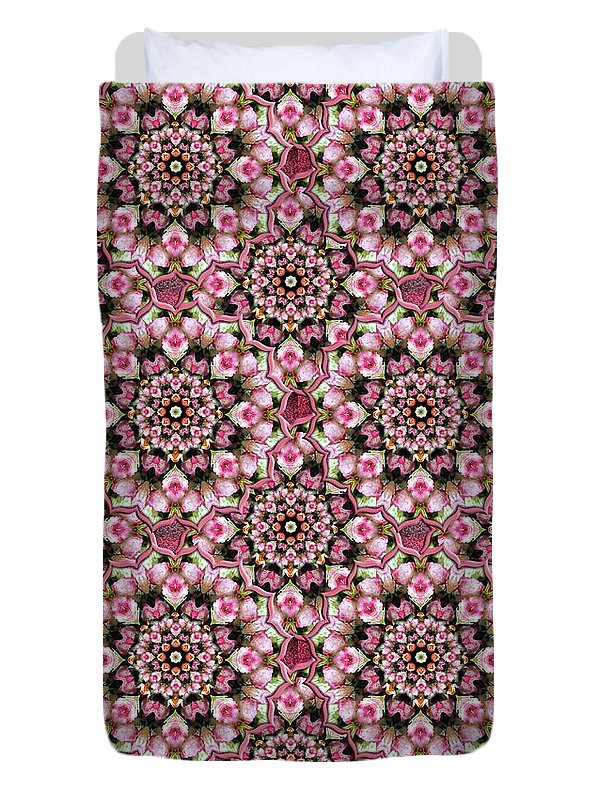 Pink Rose Kaleidoscope - Duvet Cover