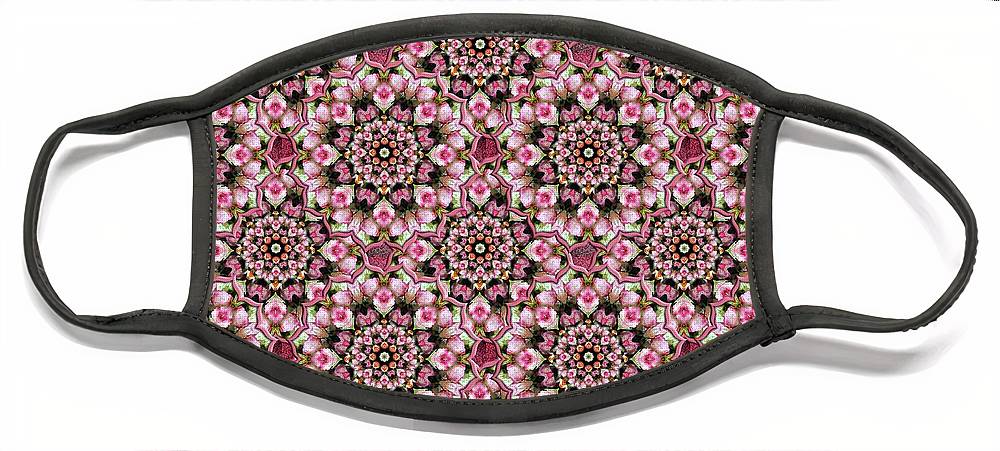 Pink Rose Kaleidoscope - Face Mask