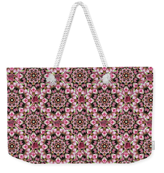 Pink Rose Kaleidoscope - Weekender Tote Bag