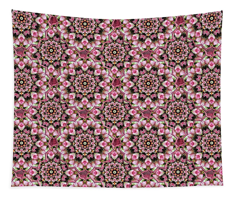 Pink Rose Kaleidoscope - Tapestry