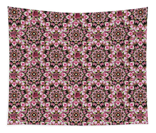 Pink Rose Kaleidoscope - Tapestry