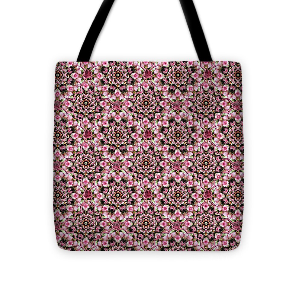 Pink Rose Kaleidoscope - Tote Bag