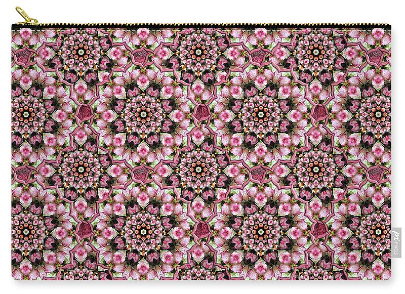 Pink Rose Kaleidoscope - Carry-All Pouch