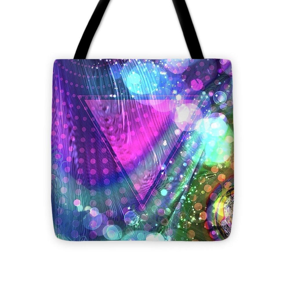 Pink Triangle Fractal - Tote Bag