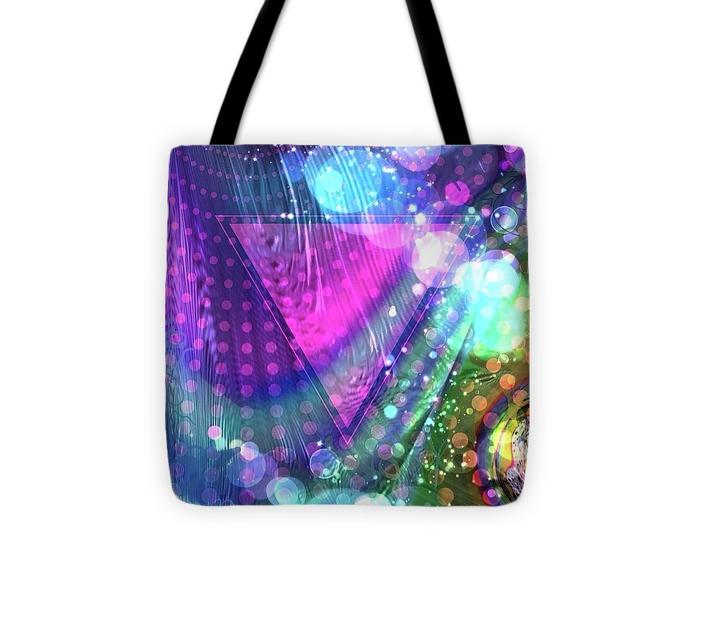 Pink Triangle Fractal - Tote Bag