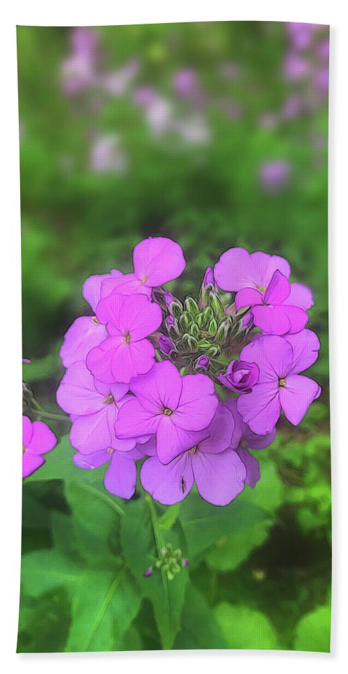 Pink Wildflowers - Beach Towel