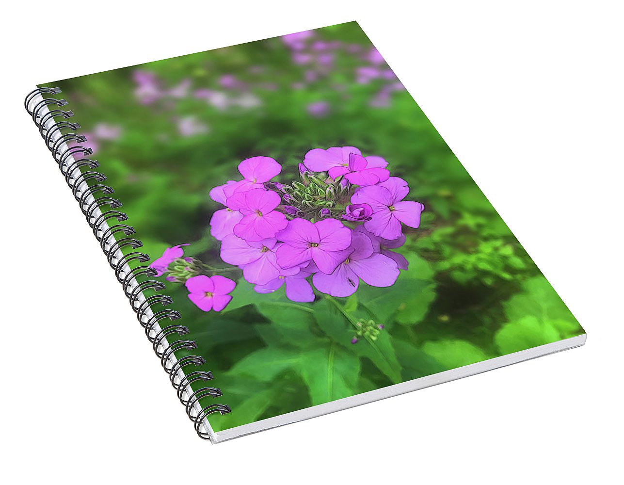 Pink Wildflowers - Spiral Notebook