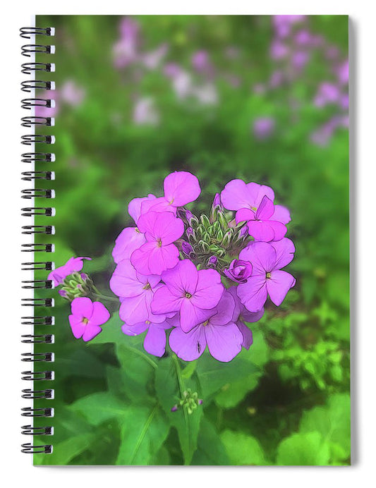 Pink Wildflowers - Spiral Notebook