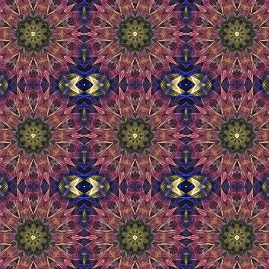 Pink and Yellow Kaleidoscope Digital Image Download