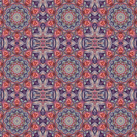 Pink Purple Kaleidoscope Digital Image Download
