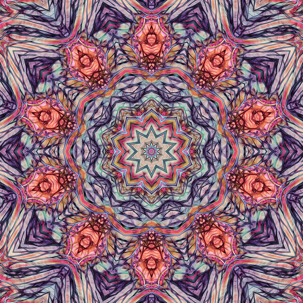 Pink and Purple Kaleidoscope 2 Digital Image Download