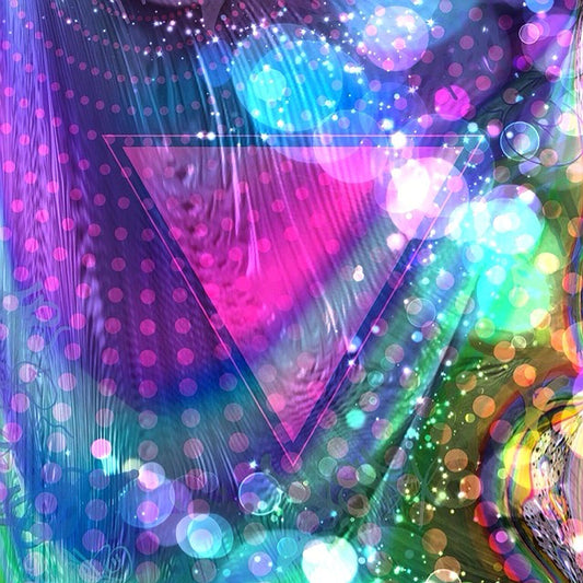 Pink triangle Fractal Digital Image Download