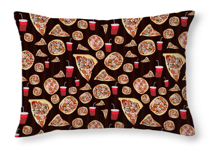 Pizza Pattern - Throw Pillow