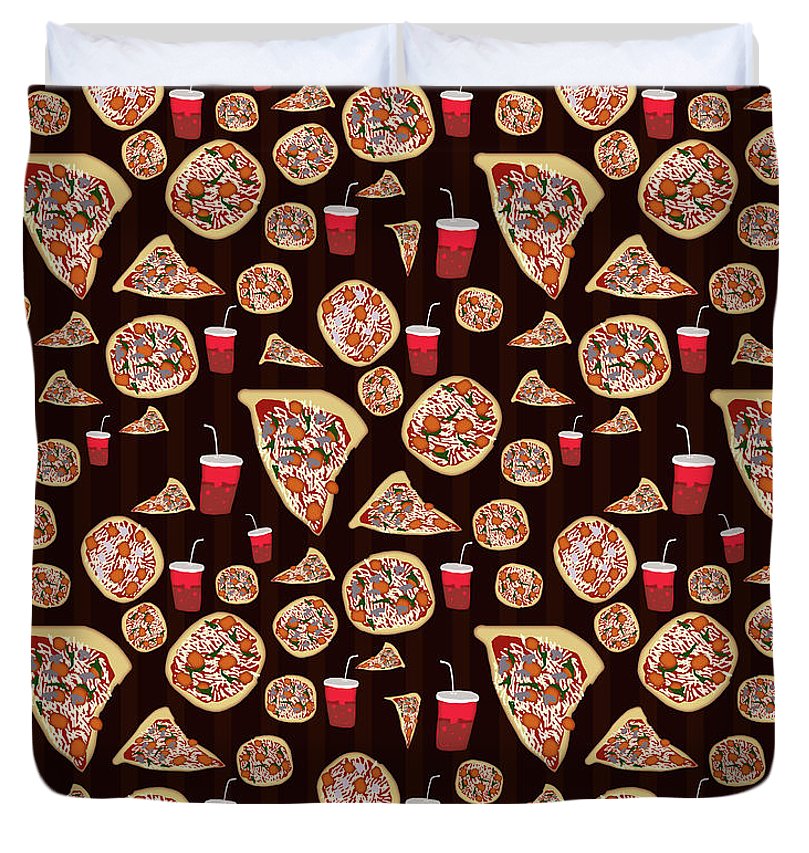 Pizza Pattern - Duvet Cover