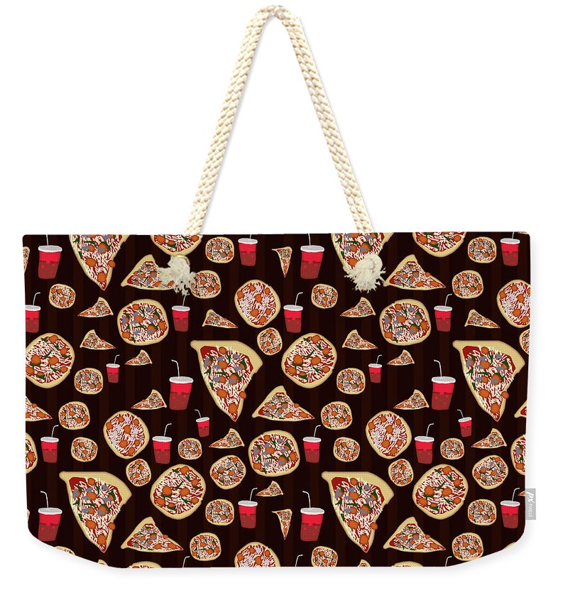 Pizza Pattern - Weekender Tote Bag