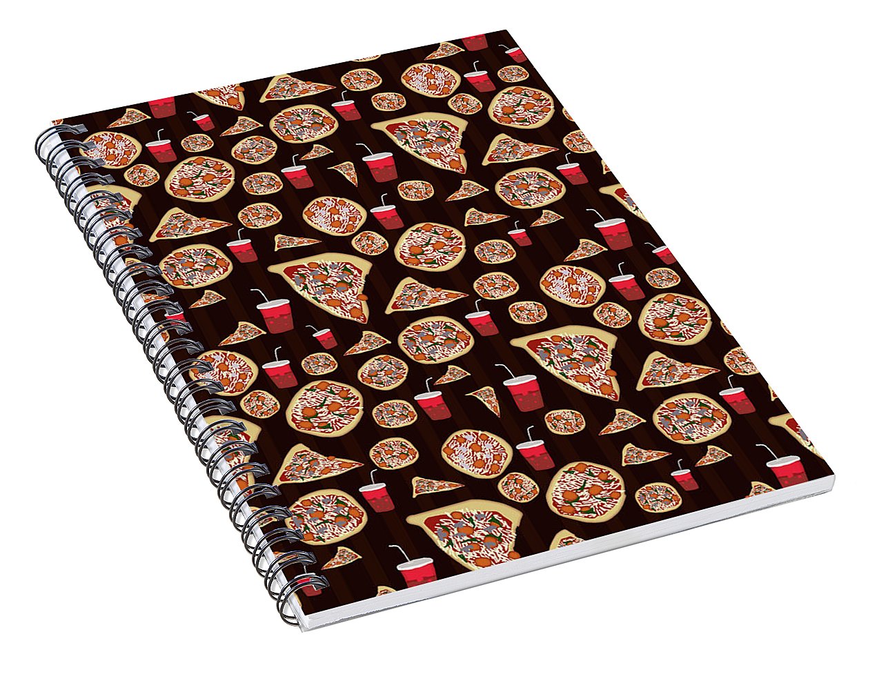 Pizza Pattern - Spiral Notebook