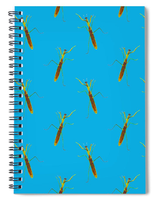 Praying Mantis Pattern - Spiral Notebook