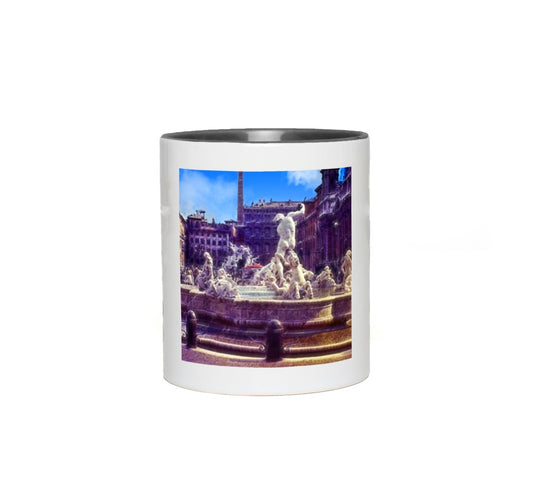 Fountain In Italy Accent Mugs