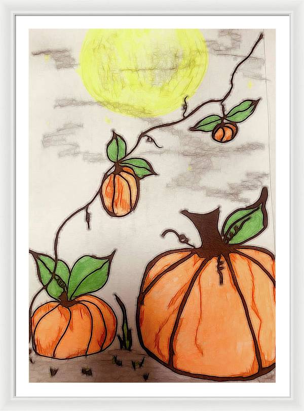 Pumpkin Patch - Framed Print