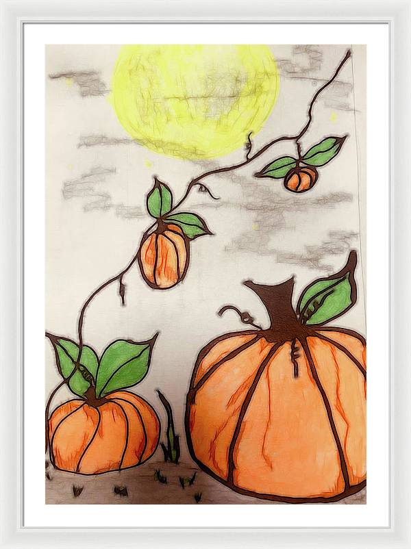 Pumpkin Patch - Framed Print