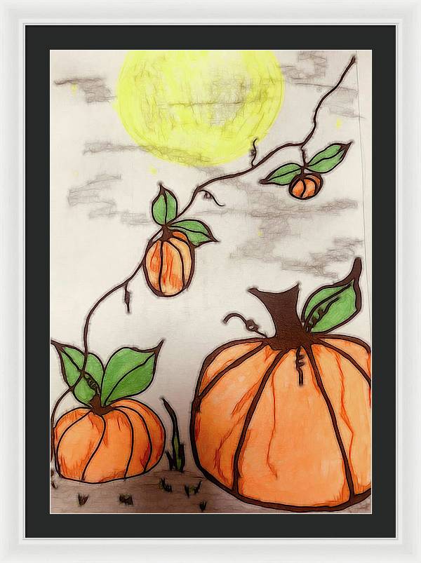 Pumpkin Patch - Framed Print