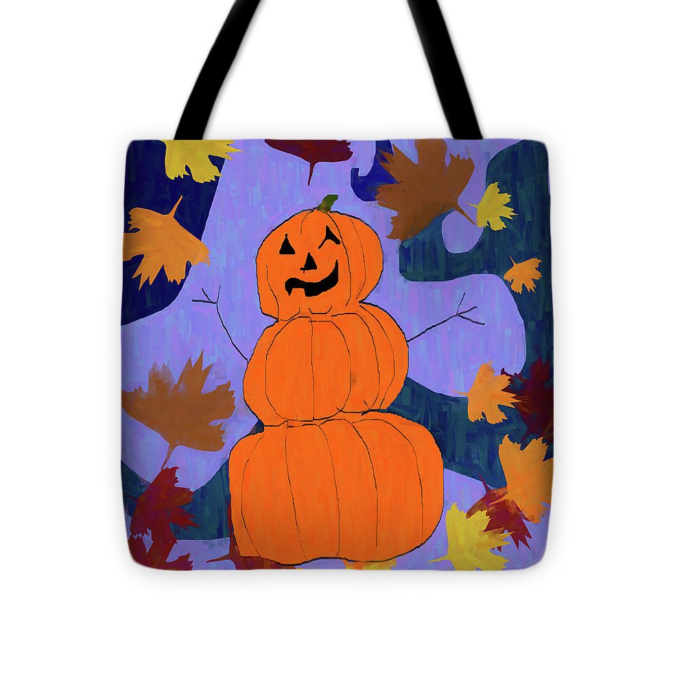 Pumpkin Snowman - Tote Bag