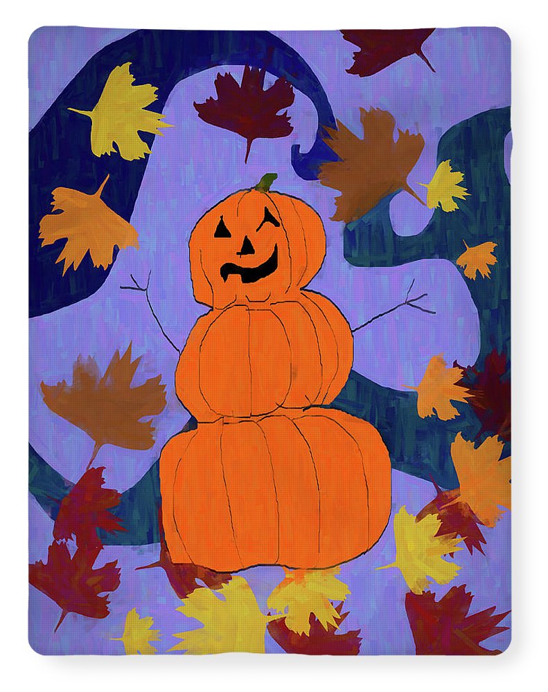 Pumpkin Snowman - Blanket