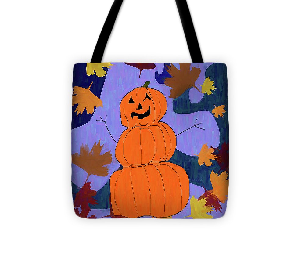 Pumpkin Snowman - Tote Bag