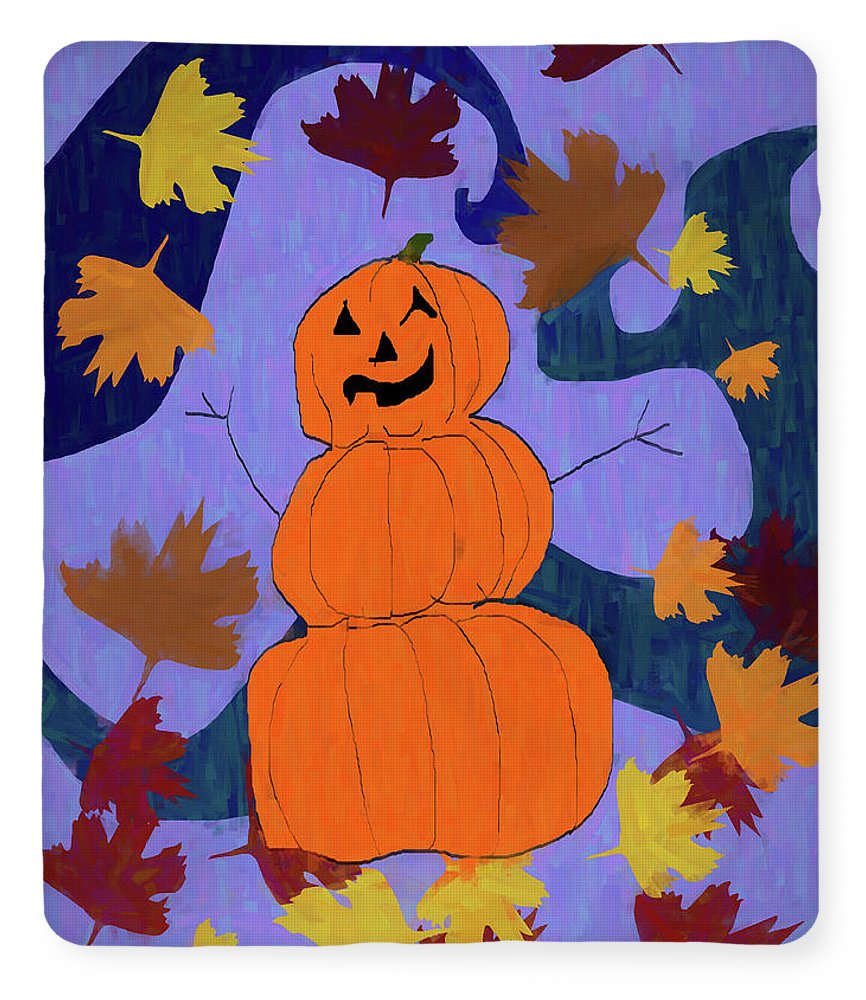 Pumpkin Snowman - Blanket