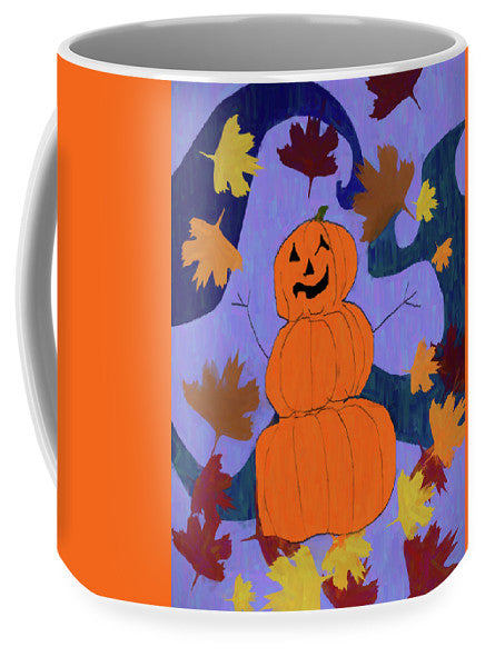 Pumpkin Snowman - Mug