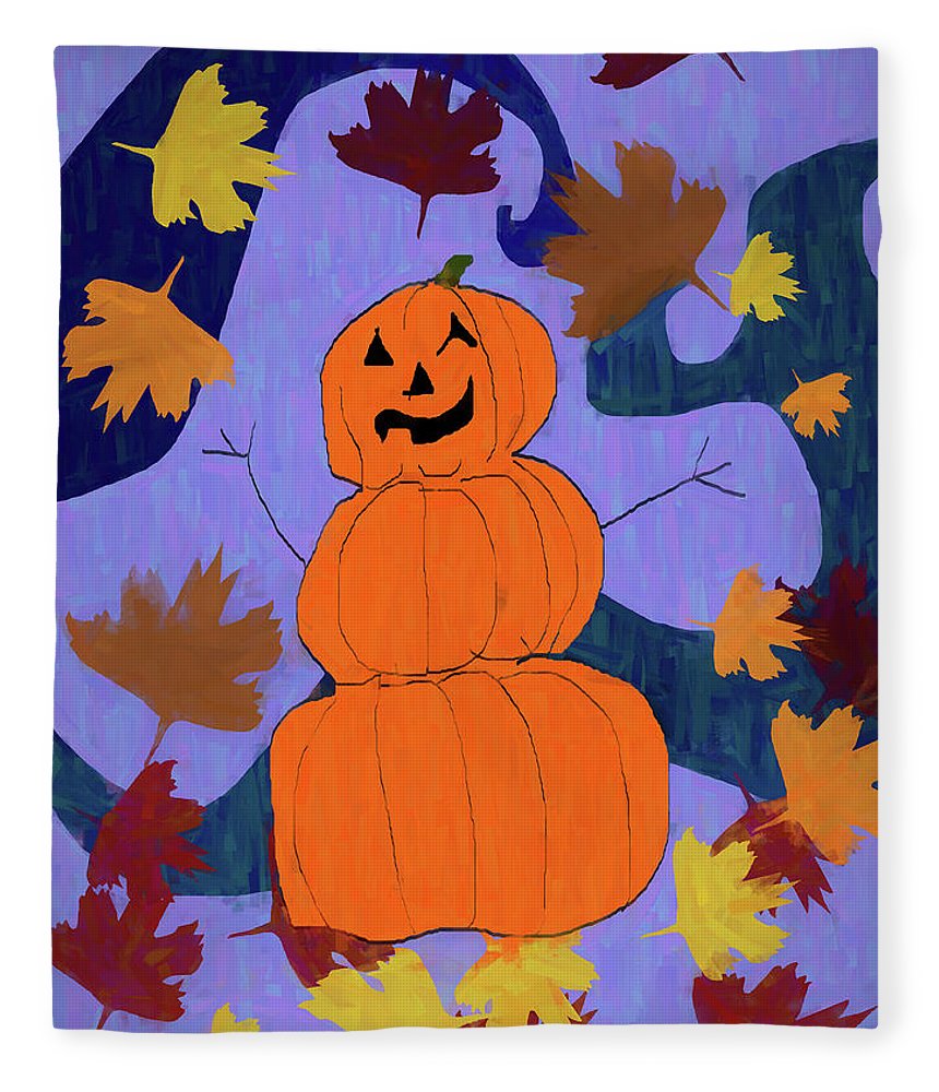 Pumpkin Snowman - Blanket