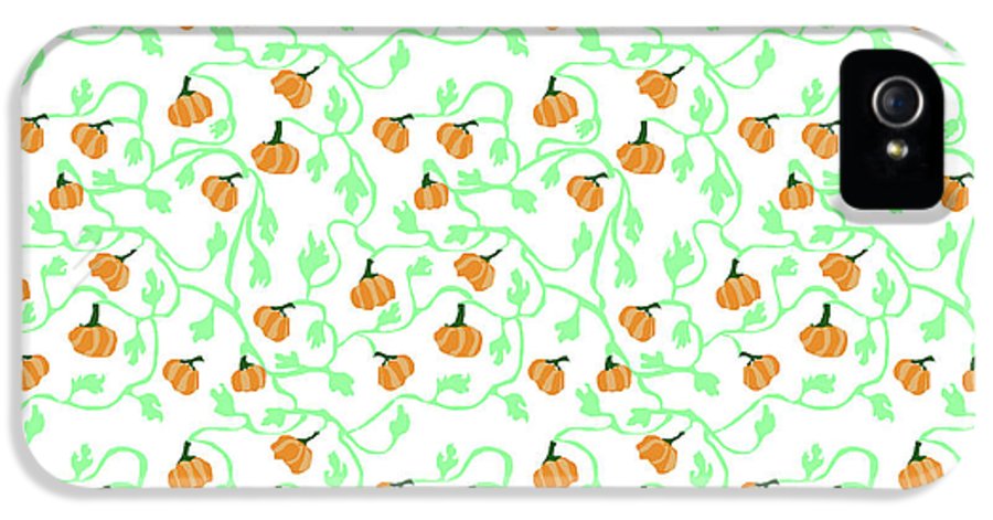 Pumpkin Vines Pattern - Phone Case