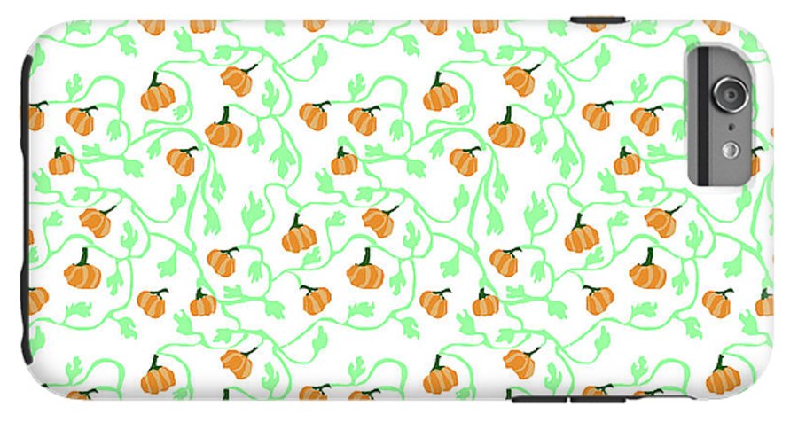 Pumpkin Vines Pattern - Phone Case