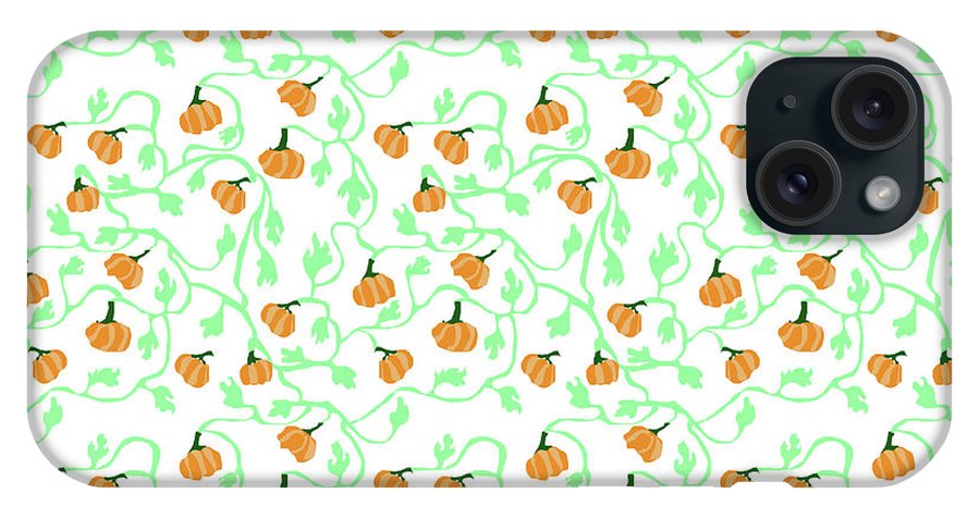 Pumpkin Vines Pattern - Phone Case