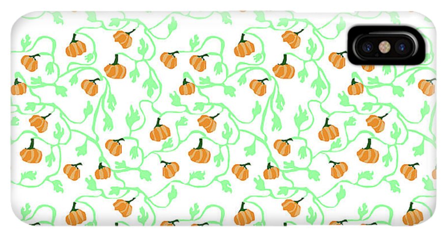 Pumpkin Vines Pattern - Phone Case