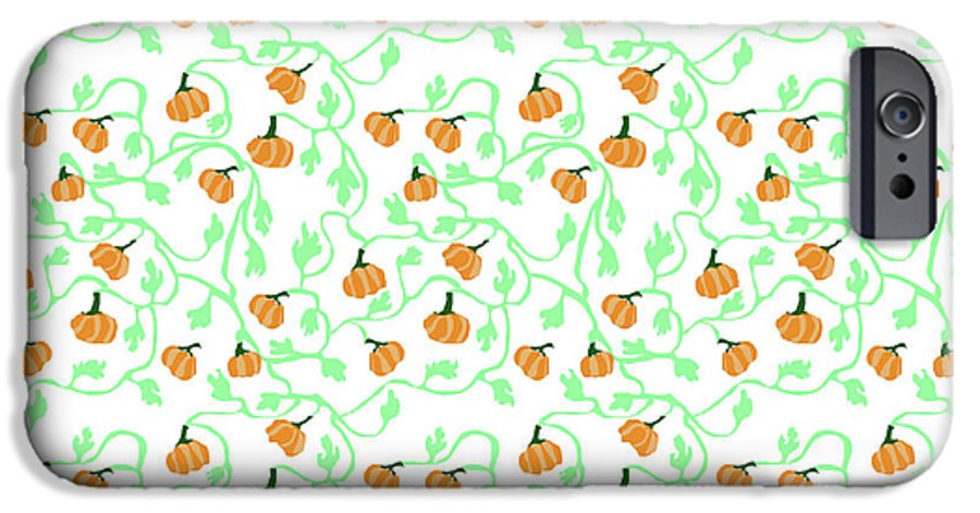 Pumpkin Vines Pattern - Phone Case