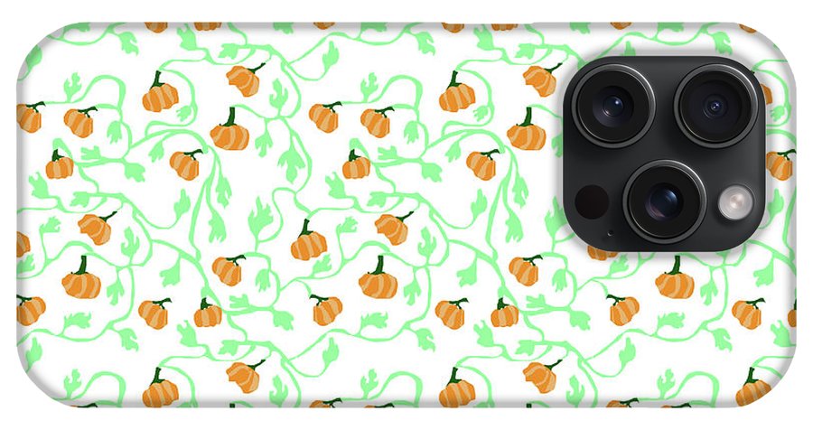 Pumpkin Vines Pattern - Phone Case