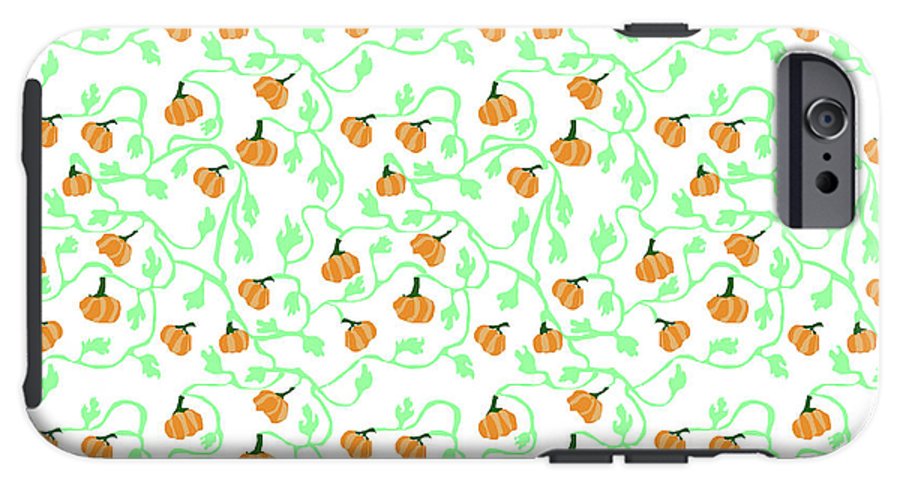 Pumpkin Vines Pattern - Phone Case