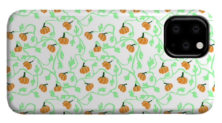 Pumpkin Vines Pattern - Phone Case