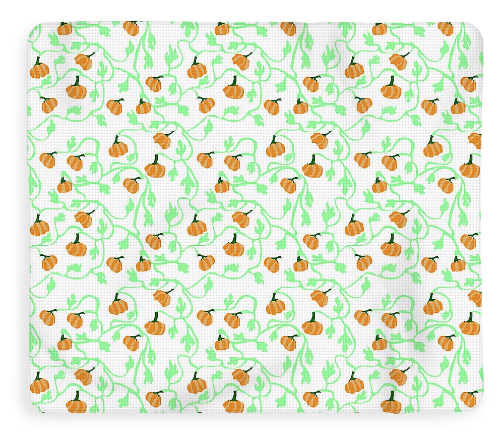 Pumpkin Vines Pattern - Blanket