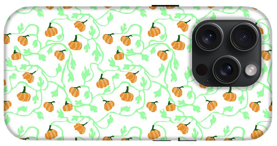 Pumpkin Vines Pattern - Phone Case