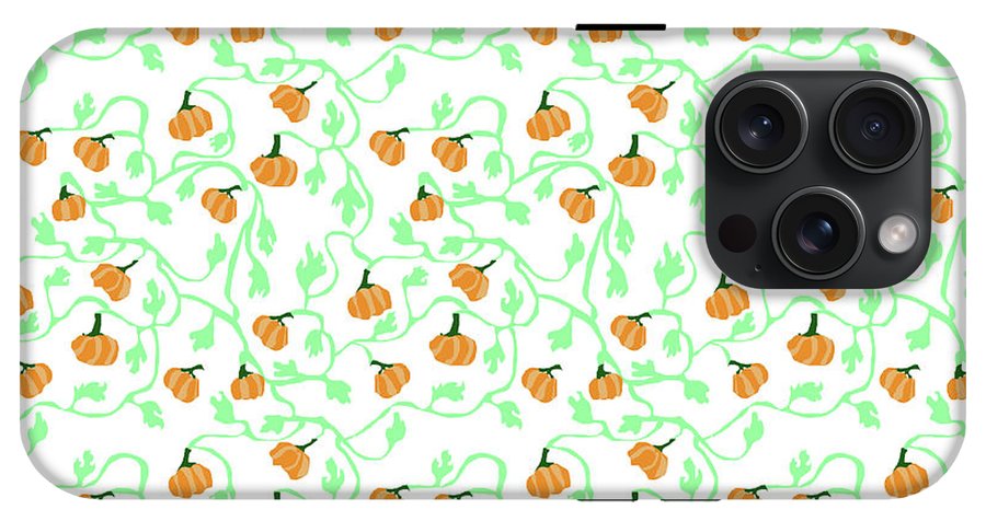 Pumpkin Vines Pattern - Phone Case